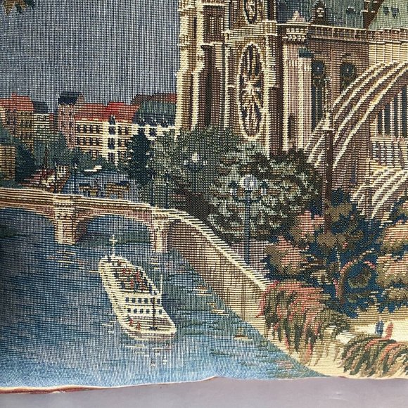Paris Large European Tapestry Cushion Pillow Cover Home Decor 18x18" no Infill - Picture 6 of 13